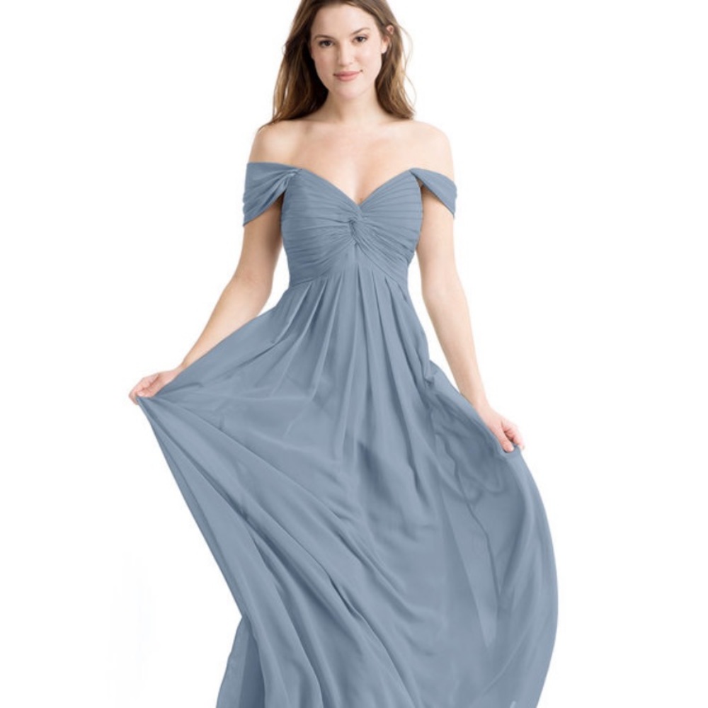Azazie Kaitlynn dress - Dusty Blue
